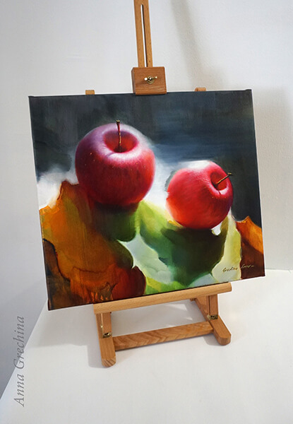 Натюрморт с яблоками "Осенняя рапсодия"