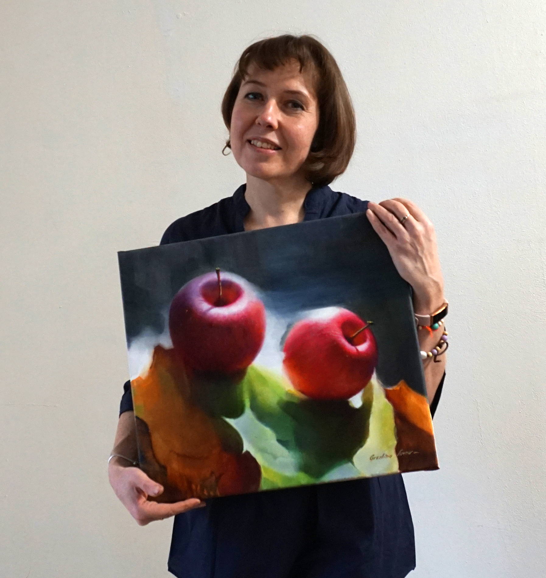 Гречина Анна картины живопись. Картина с яблоками