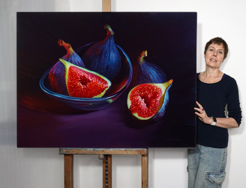 Картина Инжир. Живопись. Художник Анна Гречина.