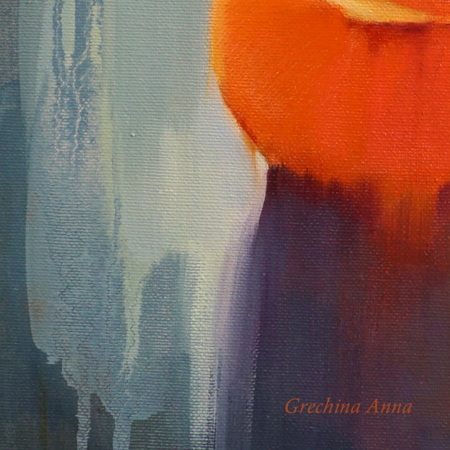 "Mandarin mood". Still-life. Artist Anna Grechina, painting.