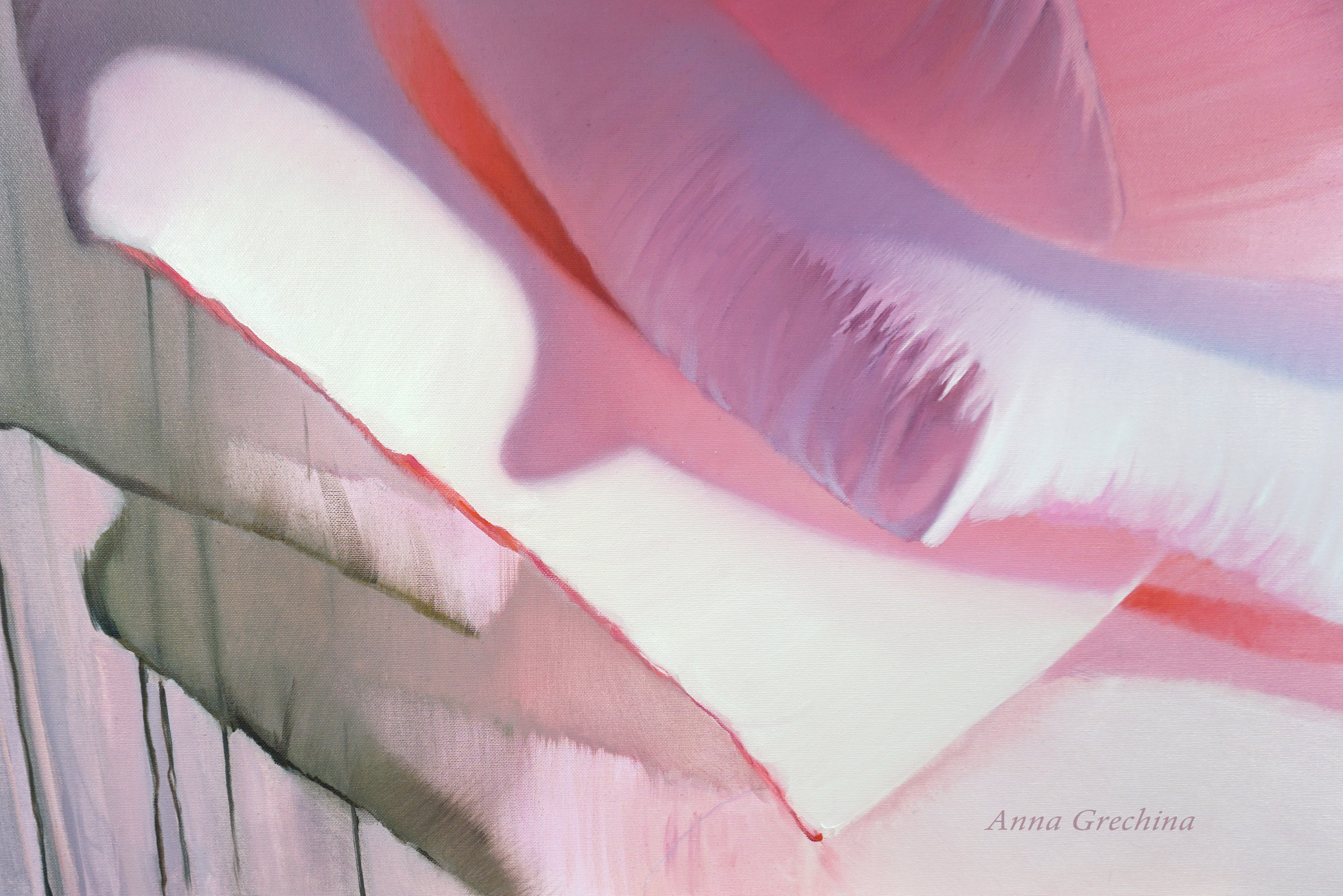 "Pink morning". Still-life. Artist Anna Grechina, painting.